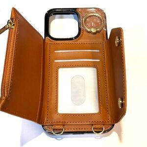 CASE WALLET IPHONE 16 PRO MAX MAHOGANY BROWN NEW